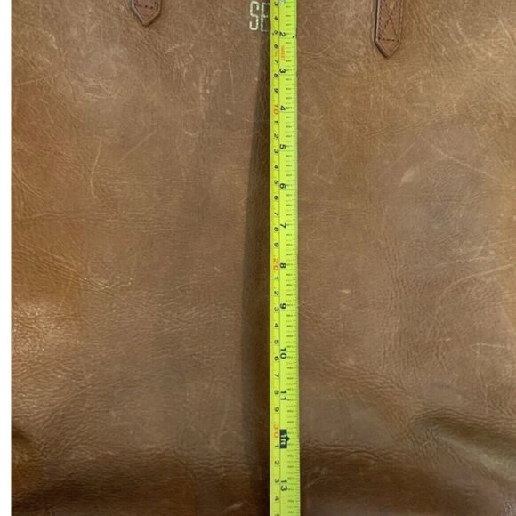 Madewell Distressed Transport Tote Bag Brown Leather - Picture 9 of 9